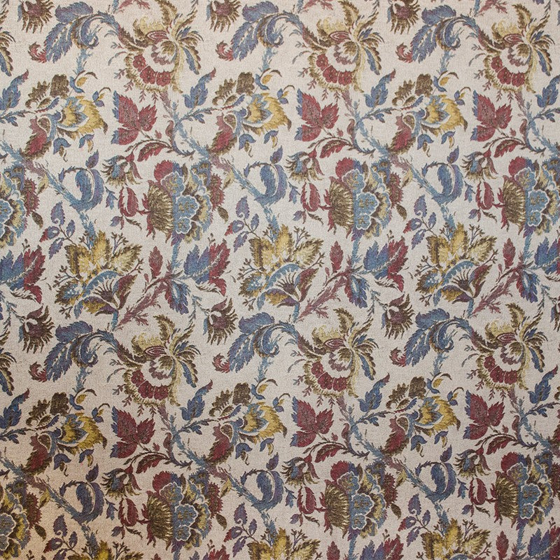 Polyester Twill Big Flowers Beige - Ribes y Casals