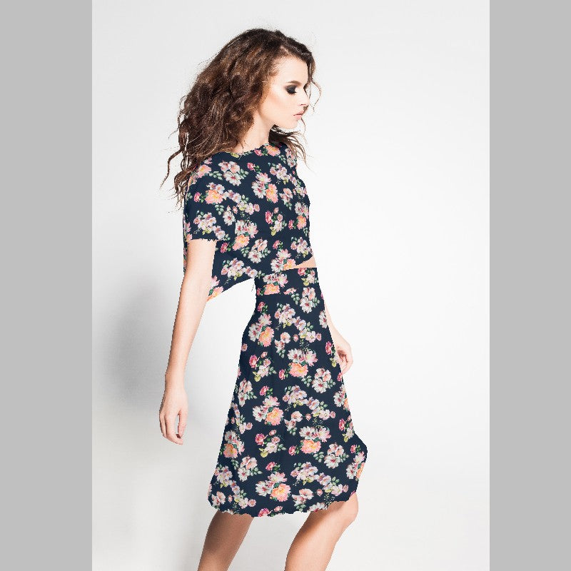 Satin Cretonne Fabric Navy - Ribes y Casals