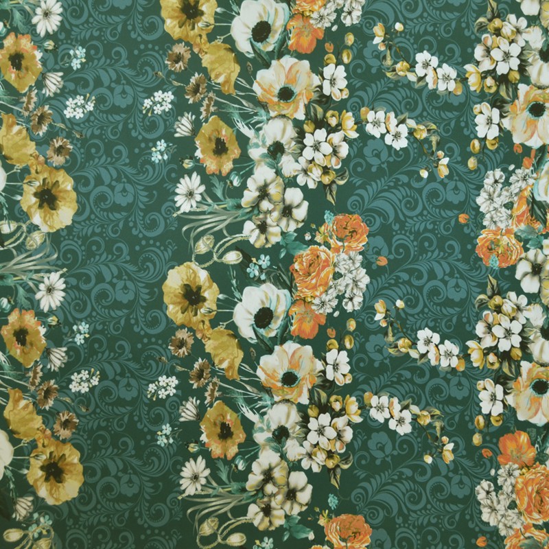 Satin Flower Baroque Black - Ribes y Casals