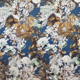 Satin Flower Cotton Cloth Peacock - Ribes y Casals