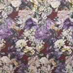 Satin Flower Cotton Cloth Garnet - Ribes y Casals