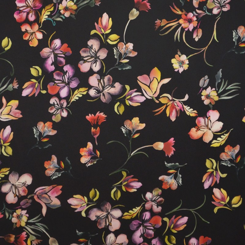 Satin Kimono Greenish Background - Ribes y Casals