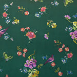 Satiny Fabric Flowers Dark Green - Ribes y Casals