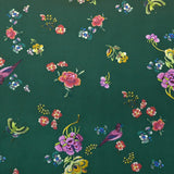 Satiny Fabric Flowers Dark Green - Ribes y Casals