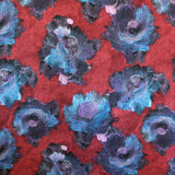 Printed Shantung Garnet - Ribes y Casals