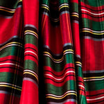 Fabric Shantung Polyester Red Tartan - Ribes y Casals