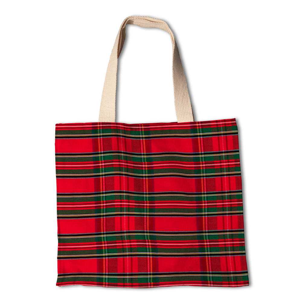 Fabric Shantung Polyester Red Tartan - Ribes y Casals