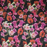 Flamenco Stretch Poppy Black Background - Ribes y Casals