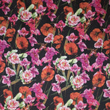 Flamenco Stretch Poppy Black Background - Ribes y Casals