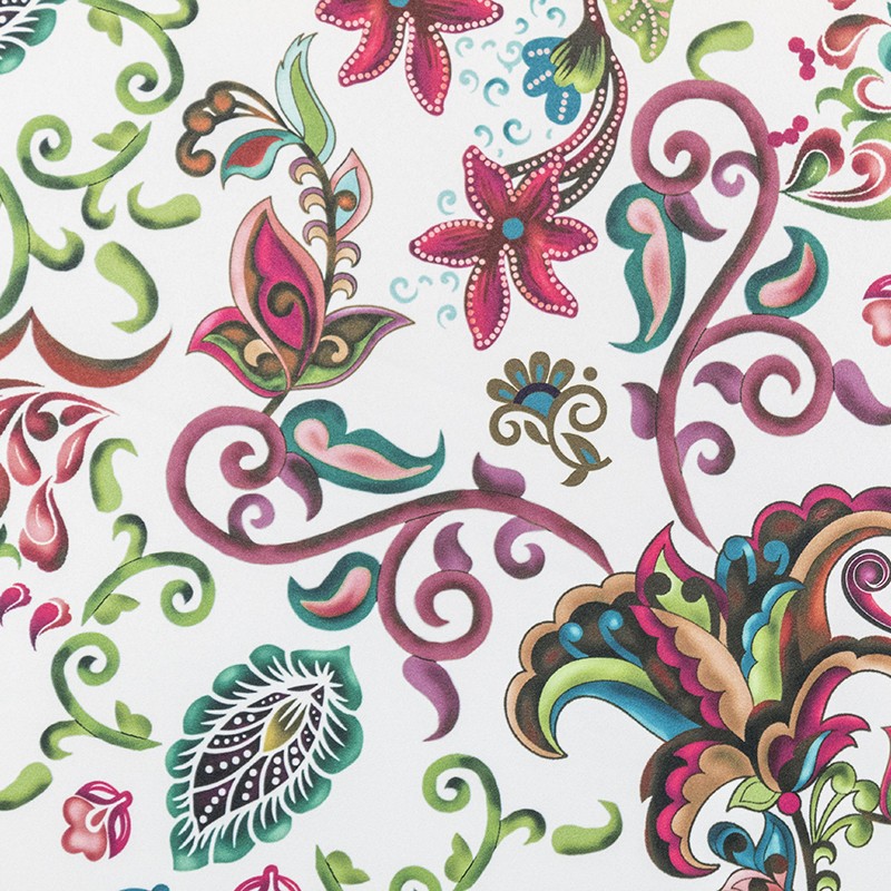Stretch Oriental Flower Fuchsia - Ribes y Casals