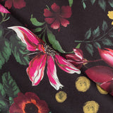 Stretch Fabric Wild Flower Black - Ribes y Casals