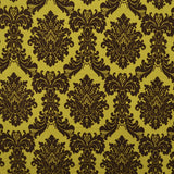 Printed Velvet Fabric Yellow Baroque - Ribes y Casals