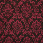 Printed Velvet Fabric Baroque Bordeaux - Ribes y Casals