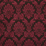 Printed Velvet Fabric Baroque Bordeaux - Ribes y Casals