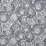 Printed velvet Fabric Circles White - Ribes y Casals