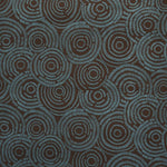 Printed Velvet Fabric Circles Brown - Ribes y Casals