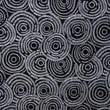 Printed Velvet Fabric Circles Black - Ribes y Casals