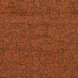 Printed Velvet Fabric Orange Squares - Ribes y Casals