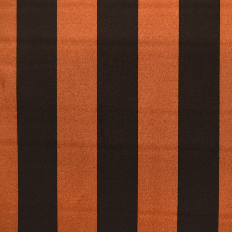 Printed Velvet Fabric Orange Stripes - Ribes y Casals