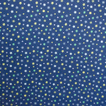 Jeans Fabric Kids Small Flowers Blue - Ribes y Casals