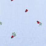 Vichy Fabric Embroidered Insects - Ribes y Casals