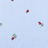 Vichy Fabric Embroidered Insects - Ribes y Casals