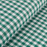 Gingham Fabric Green 5 mm - Ribes y Casals