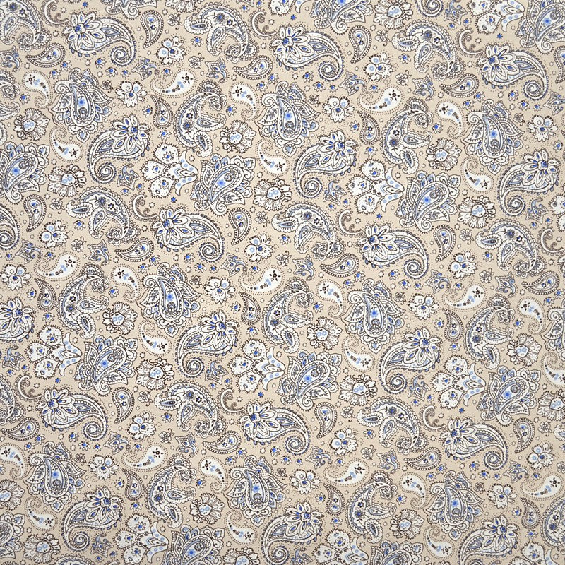 Villela Fabric Paisley Print Beige - Ribes y Casals