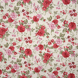 Printed Villela Fabric Small Floral Ecru - Ribes y Casals