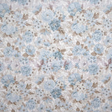 Printed Villela Fabric Flowers Sky Blue - Ribes y Casals