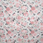 Printed Villela Fabric Flowers Pink - Ribes y Casals