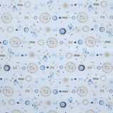 Printed Villela Fabric Chicks Sky Blue - Ribes y Casals
