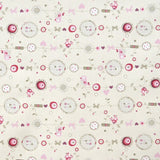 Printed Villela Fabric Chicks Ecru - Ribes y Casals