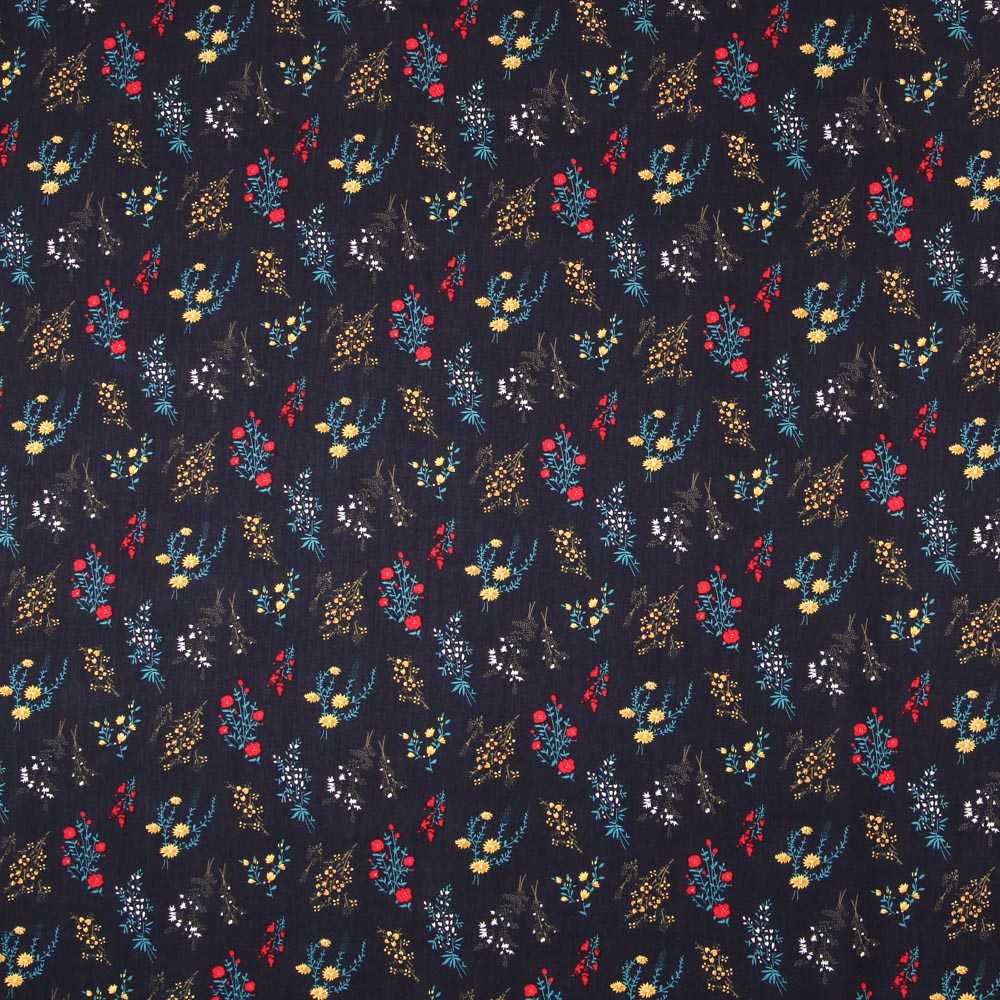 Blue Night Botanical Viscose - Ribes y Casals