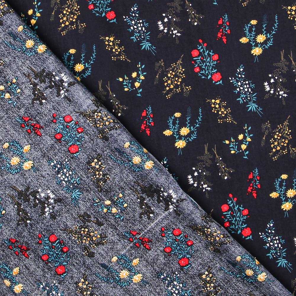 Blue Night Botanical Viscose - Ribes y Casals