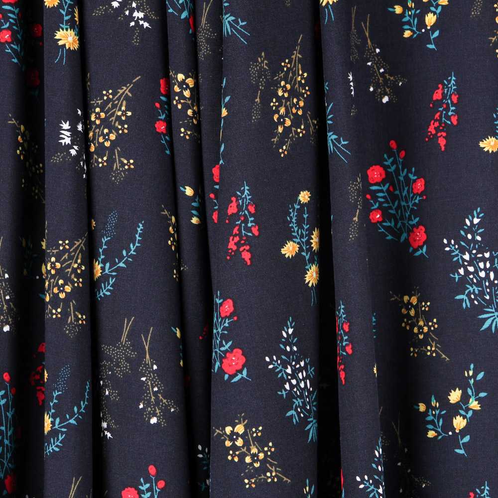 Blue Night Botanical Viscose - Ribes y Casals