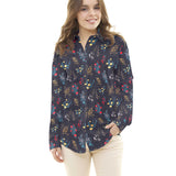 Blue Night Botanical Viscose - Ribes y Casals