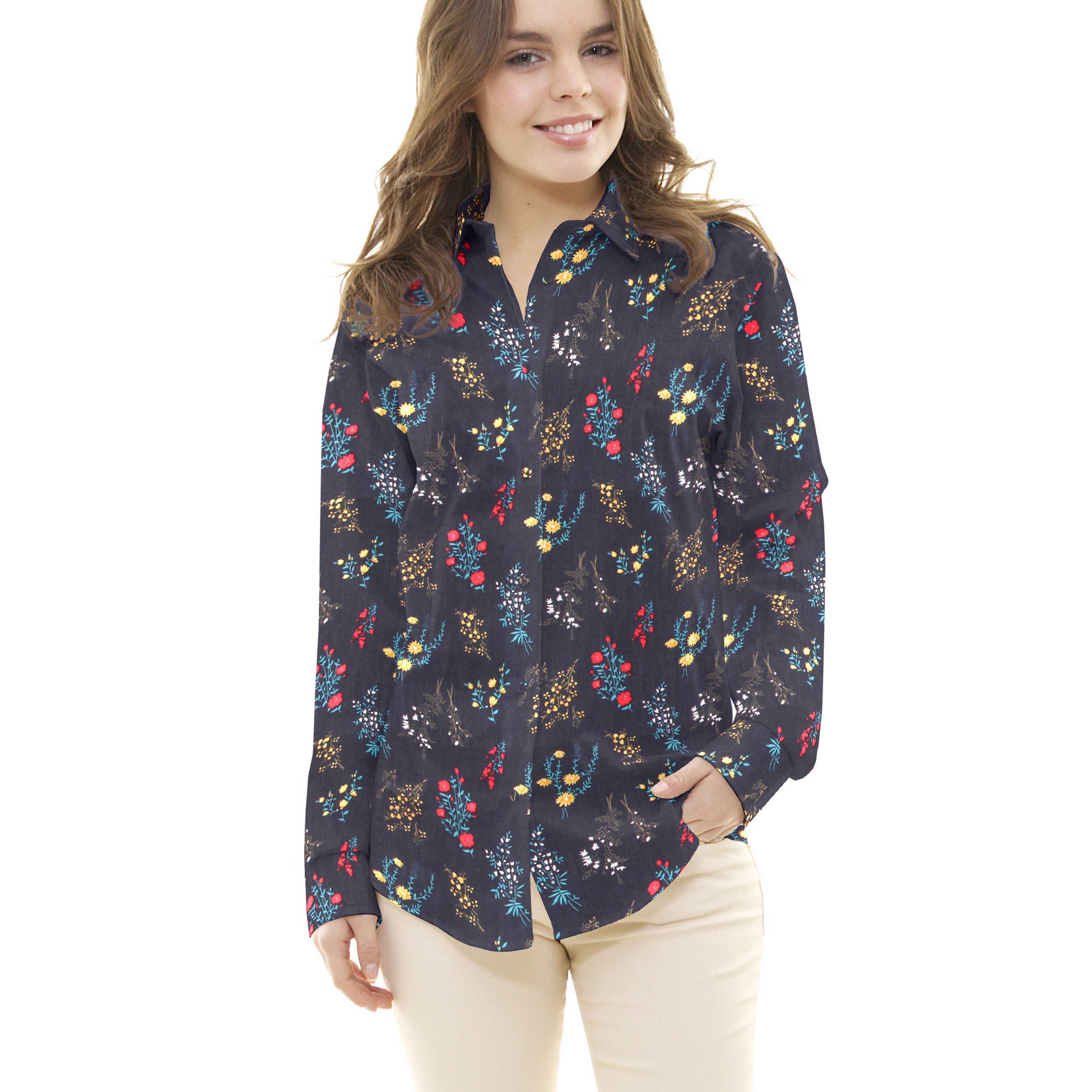 Blue Night Botanical Viscose - Ribes y Casals