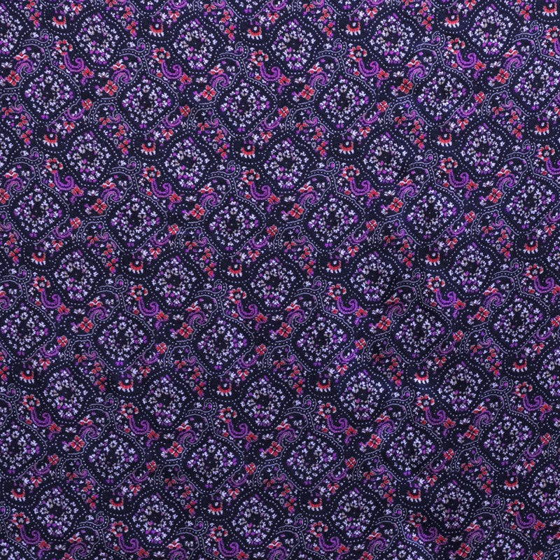 Viscose Fabric Bouquet Print Lilac - Ribes y Casals