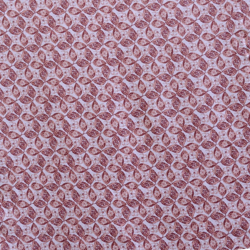 Printed Viscose Leaf Print Russet - Ribes y Casals