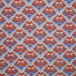 Viscose Fabric Motif Print Blue Red - Ribes y Casals