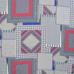 Printed Viscose Fabric Ethnic Patch Print Red - Ribes y Casals