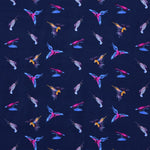 Printed Viscose Fabric Bird Print Multicolour - Ribes y Casals