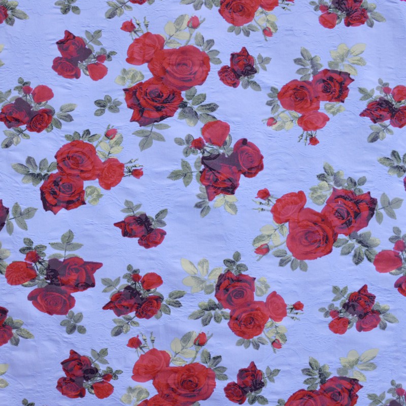 Tela Estampada Cuadro Círculo Azul Marino - Ribes y Casals
