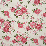 Floral Print Villela Fabric Ecru Background - Ribes y Casals
