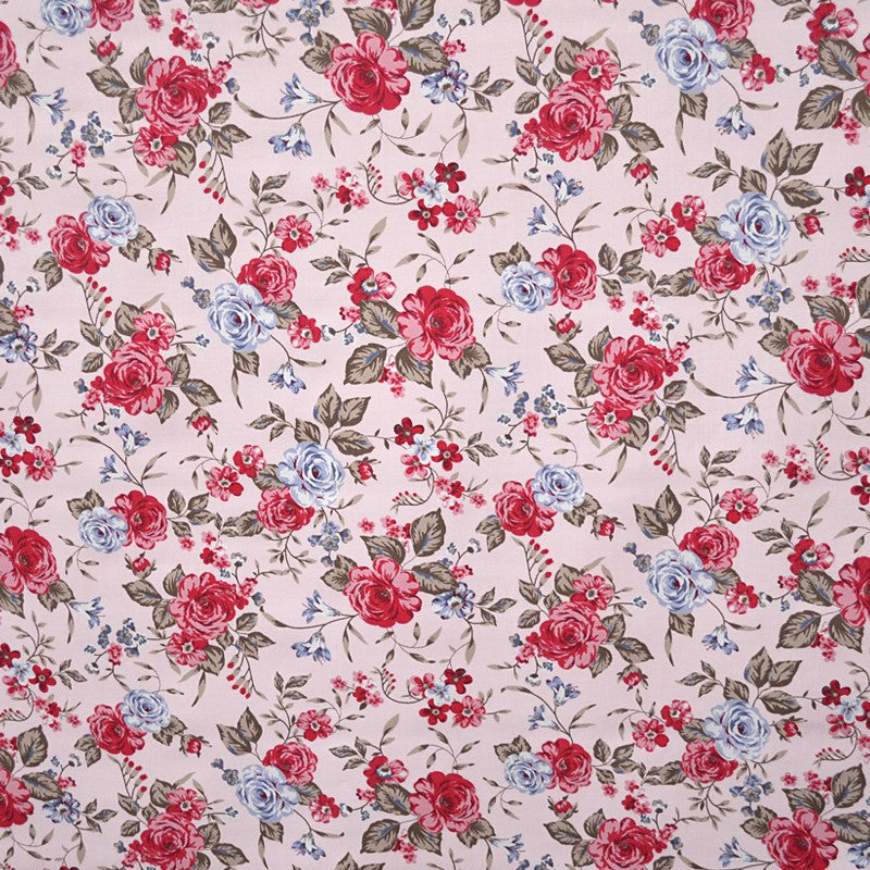 Printed Villela Fabric Small Floral Pink - Ribes y Casals