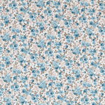 Viyela Fabric Cretonne Flower Blue - Ribes y Casals