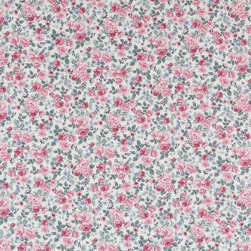 Viyela Fabric Cretonne Flower Pink - Ribes y Casals