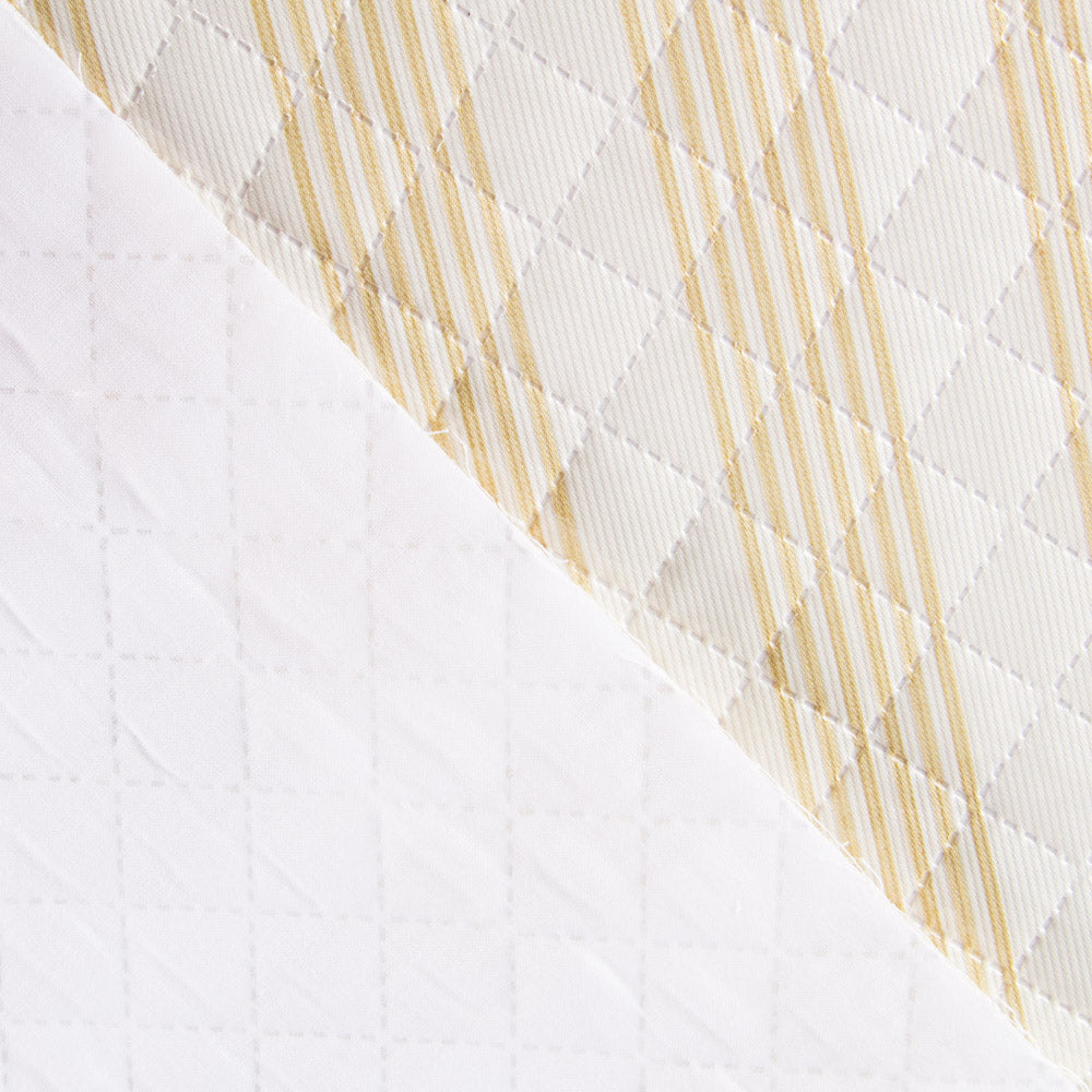 Tela Acolchada Plastificada Multiraya Beige - Ribes y Casals