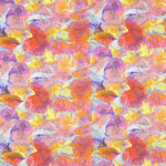 Orange Marble Flower Poplin Fabric - Ribes y Casals